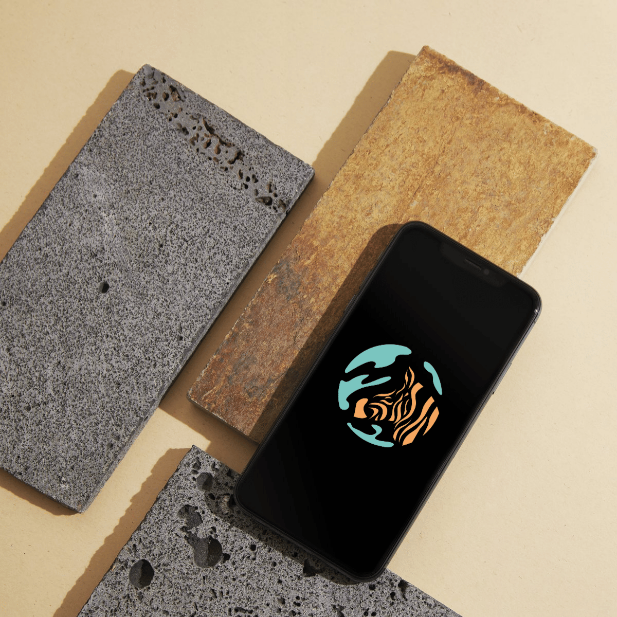 about us impuesto - phone with logo