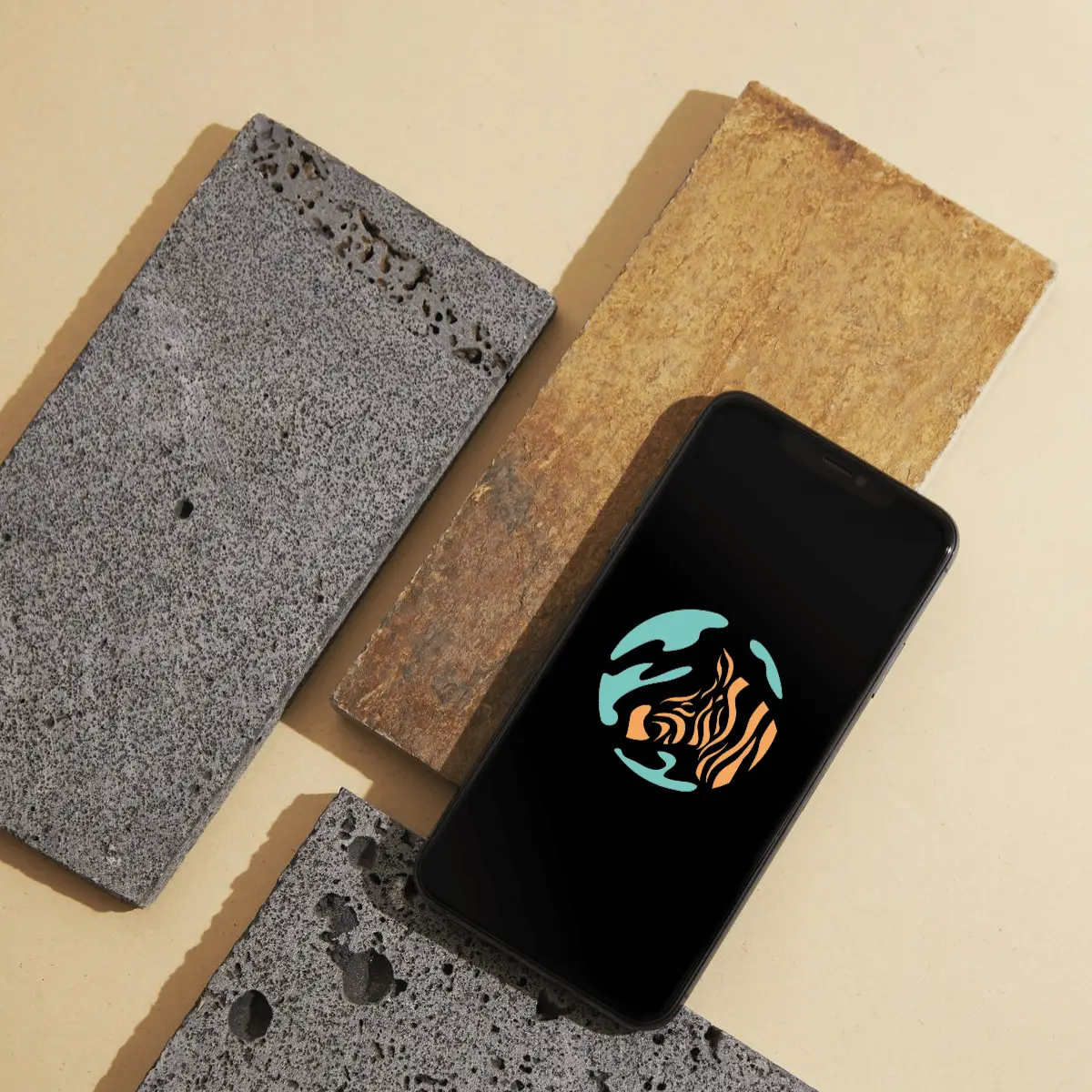 about us impuesto - phone with logo